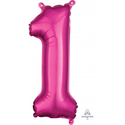 40" Megaloon Number 1 Pink Balloon